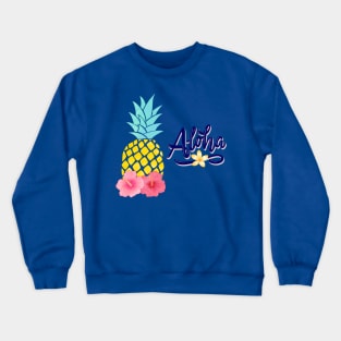 Aloha vibes with pineapple Crewneck Sweatshirt